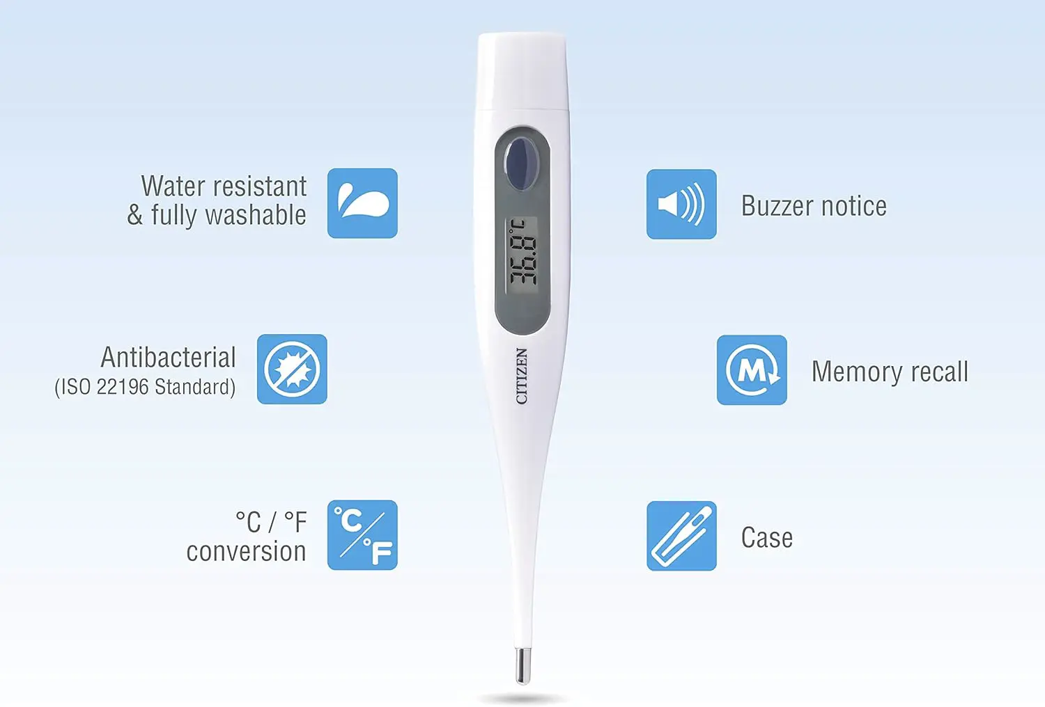 71qTBLohwdL. AC SL1500 copia Termómetro digital CITIZEN CTA303